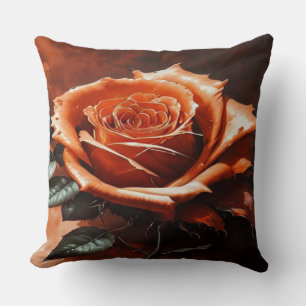 Cojín Decorativo Hermoso Rosa gótico Naranja