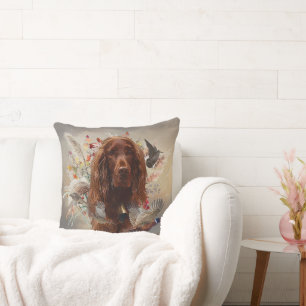 Cojín Decorativo Hermoso Setter Irlandés