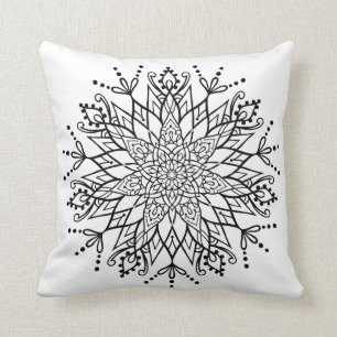 Cojín Decorativo Hermoso tatuaje Mandala Pillow yoga meditación
