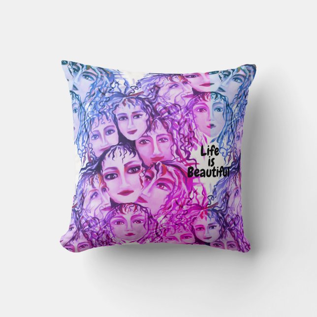 Cojín Decorativo Hermoso tiempo emocional Inspirador Fiesta (Anverso)