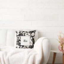 Hermoso tono sepia negro y claro floral