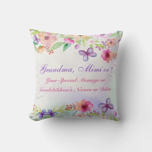 Cojín Decorativo Hermosos regalos personalizados para la abuela,