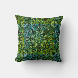 Cojín Decorativo Hermosos Verdes Y Blues Mandala