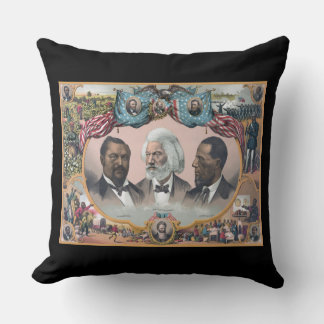 Cojín Decorativo Héroes abolicionistas negros, Bailey Douglass