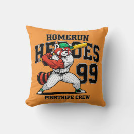 Cojín Decorativo Héroes caseros, equipo de Panda rojo