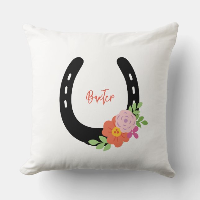 Cojín Decorativo Herradura de caballo, foto de Keepsake Mascota (Anverso)