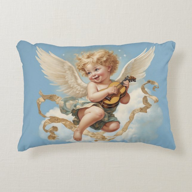 Cojín Decorativo herube hermoso - un ángel de amor (Anverso)