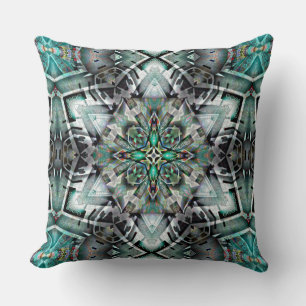 Cojín Decorativo Hexagón con banner de sobras y graffiti, digital