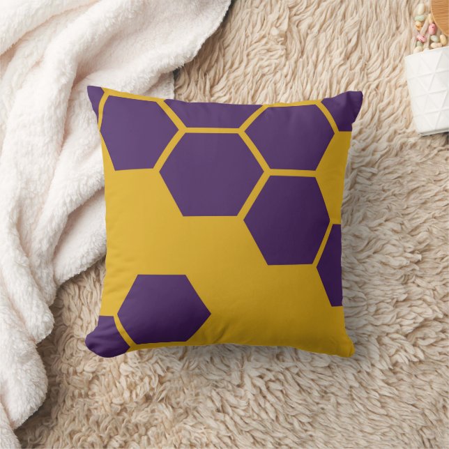 Cojín Decorativo Hexagones de patrón de honeycomb geométricos (Manta)