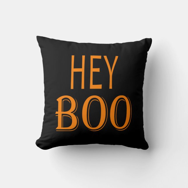 Cojín Decorativo Hey Boo (Anverso)