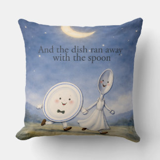 Cojín Decorativo Hey Diddle Diddle Dish and Spoon Pillow