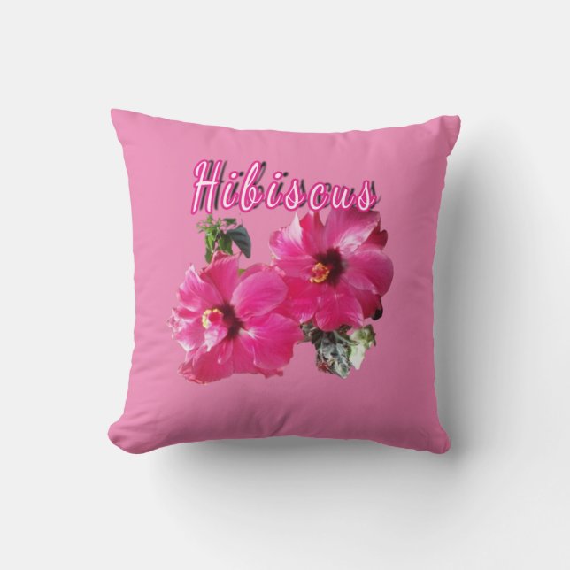 Cojín Decorativo Hibisco   (Anverso)