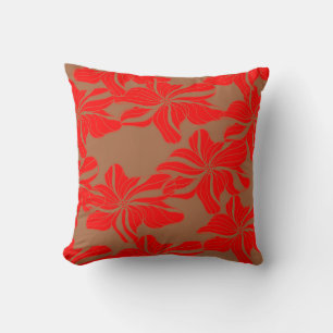 Cojín Decorativo Hibisco Coral