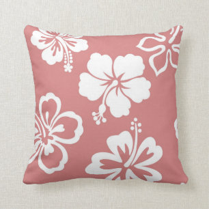 Cojín Decorativo Hibisco de color de malva