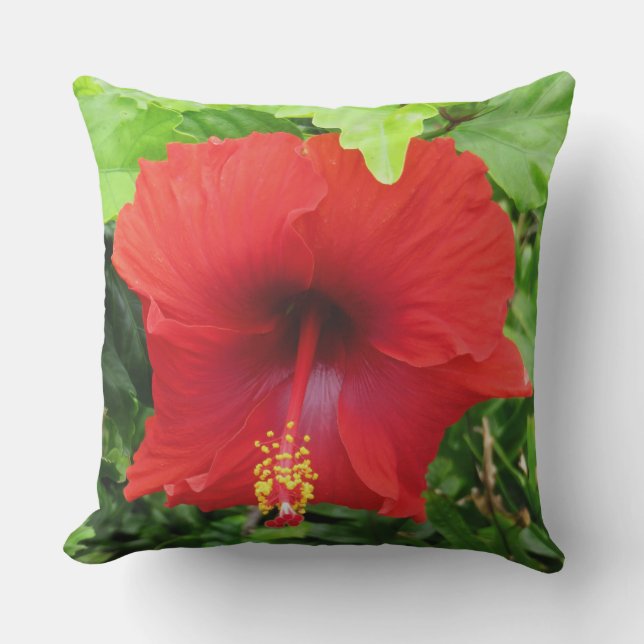 Cojín Decorativo Hibisco hawaiano (Anverso)