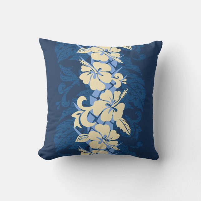 Cojín Decorativo Hibisco hawaiano de Waikoloa floral (Anverso)