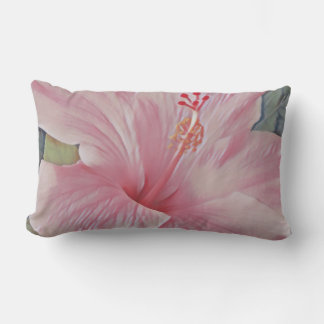 Cojín decorativo Hibiscus Lumbar de Hawái Rosa