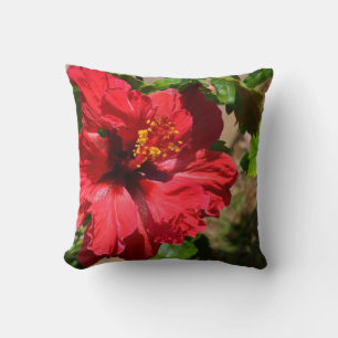 Cojín decorativo Hibiscus Rojo