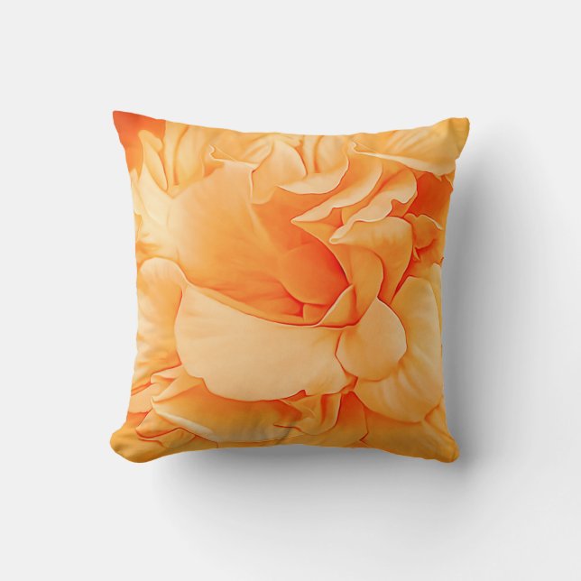Cojín Decorativo Hibiscus Rosa Doble amarillo Petalado (Anverso)