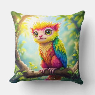 Cojín Decorativo Híbrido de Fantasy Cute mitad Ferret