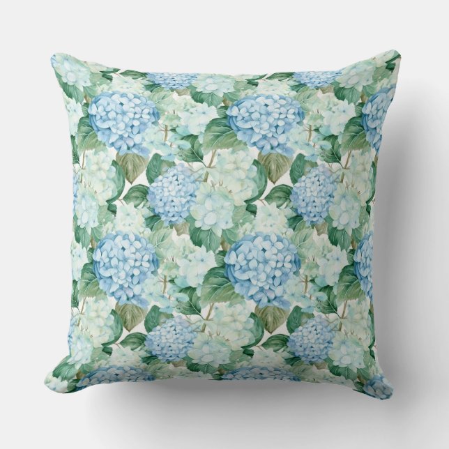 Cojín Decorativo Hidrangea Flores Pillow (Anverso)