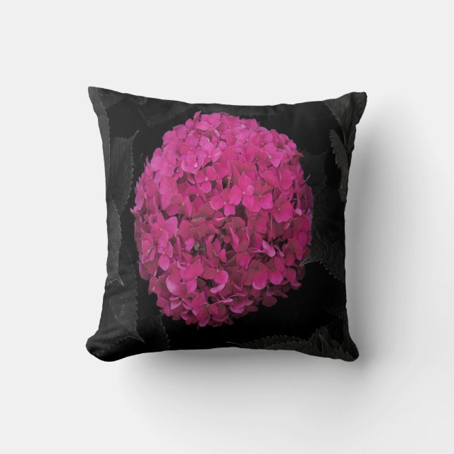 Cojín Decorativo Hidrangea rosa (Anverso)
