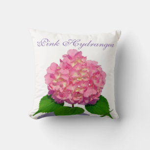 Cojín Decorativo Hidrangea rosa Flor rosa rosa floral rosa