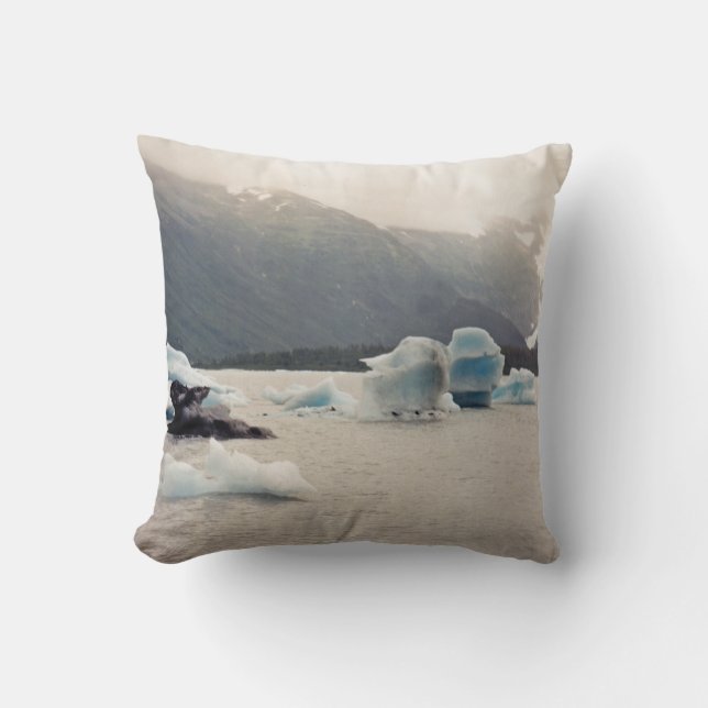 Cojín Decorativo Hielo azul (Anverso)