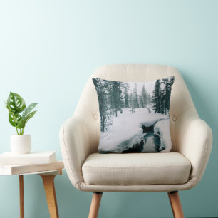 Cojín Decorativo Hielo y nieve Secuencia en un paisaje invernal n