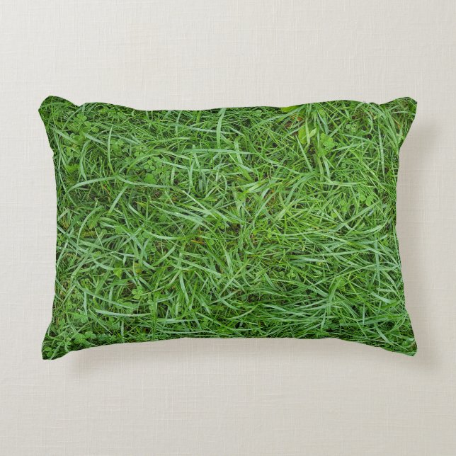 Cojín Decorativo Hierba Verde  (Anverso)