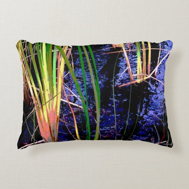 Cojín Decorativo Hierbas de estanque tropical (Anverso)