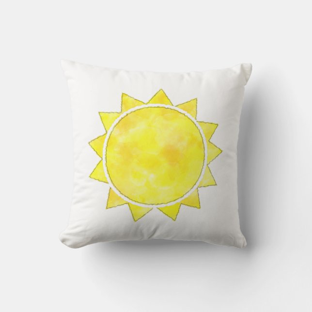 Cojín Decorativo Hígado amarillo de sol (Anverso)