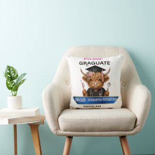 Cojín Decorativo Higienista Dental Personalizada de Vaca de las Tie