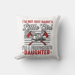 Cojín Decorativo Hija Bombero Vintage