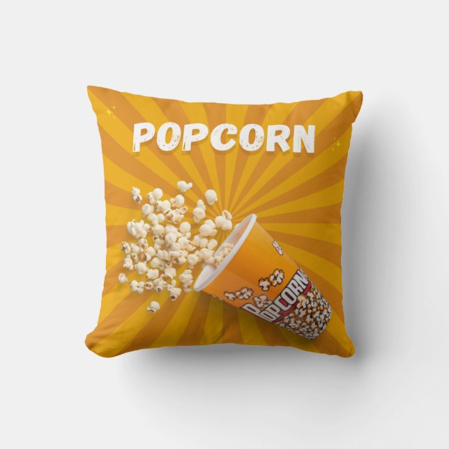 Cojín Decorativo ¡Hijo, comamos palomitas de maíz! (Anverso)