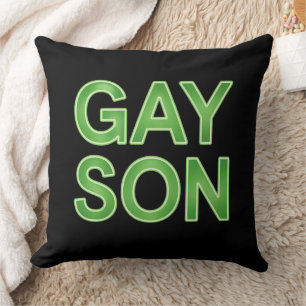 Cojín Decorativo Hijo gay divertido Orgullo LGBTQ