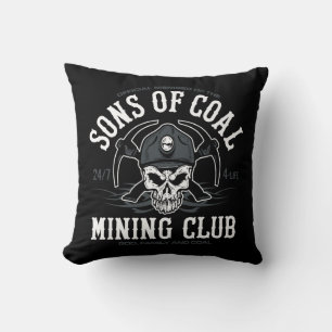 Cojín Decorativo HIJOS DEL club de minería de CARBÓN