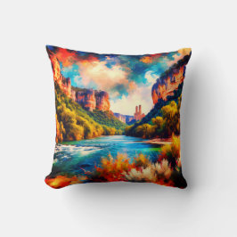 Cojín Decorativo "Hill Country Haven: Paisaje de Texas Hill Country