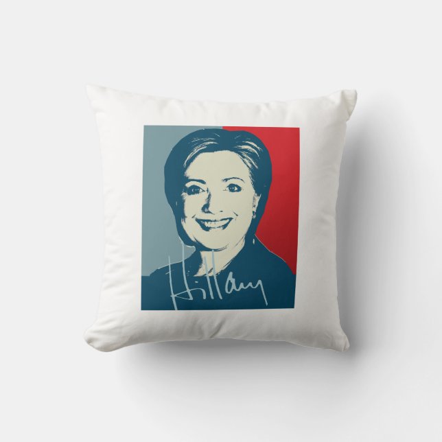 Cojín Decorativo HILLARY CLINTON DEDICÓ SIGN.png (Anverso)