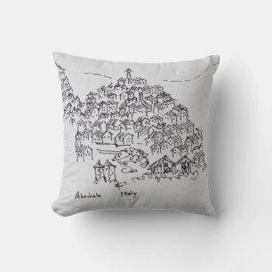 Cojín Decorativo Hilltop Town of Abricale, Italia