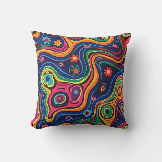 Cojín decorativo hippie (Anverso)