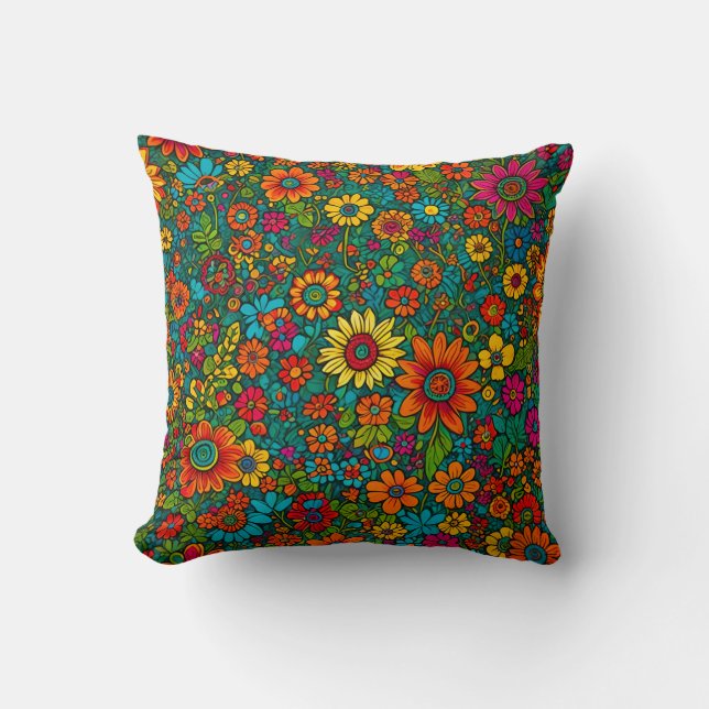 Cojín decorativo hippie (Anverso)