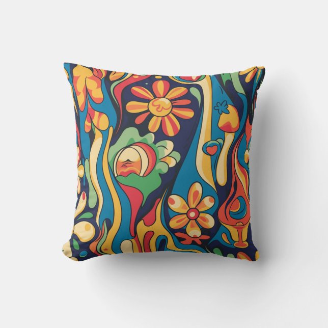 Cojín decorativo hippie (Anverso)