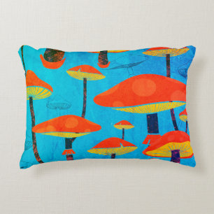 Cojín Decorativo Hippie Dreamy Retro Vibe Encantador de champiñones