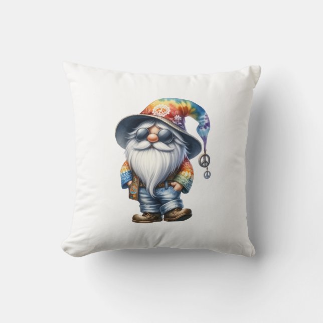 Cojín Decorativo Hippy Gnome (Anverso)