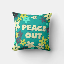 Cojín Decorativo Hippy Groovy Floral Peace Out 