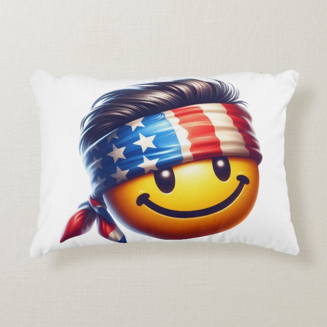 Cojín Decorativo Hippy Smiley Face (Anverso)