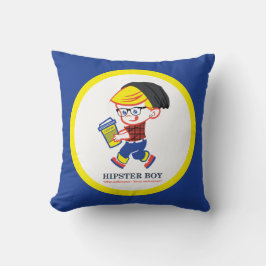Cojín Decorativo Hipster Boy - Parodia de ilustracion - Cushion