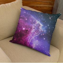 Cojín Decorativo Hipster Púrpura Ombre Cabeza de Mono Nebulosa