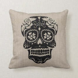 Cojín Decorativo Hipster Sugar Skull Personalizado